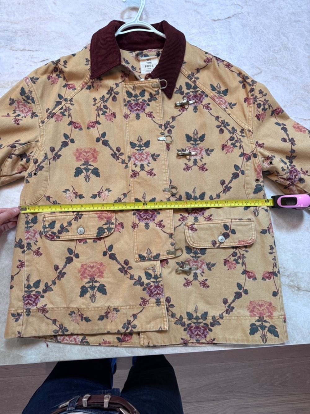 Free People // We The Free Floral Denim Barn Jacket - Picture 6 of 7